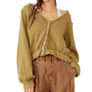 We the Free Olive Blouse s